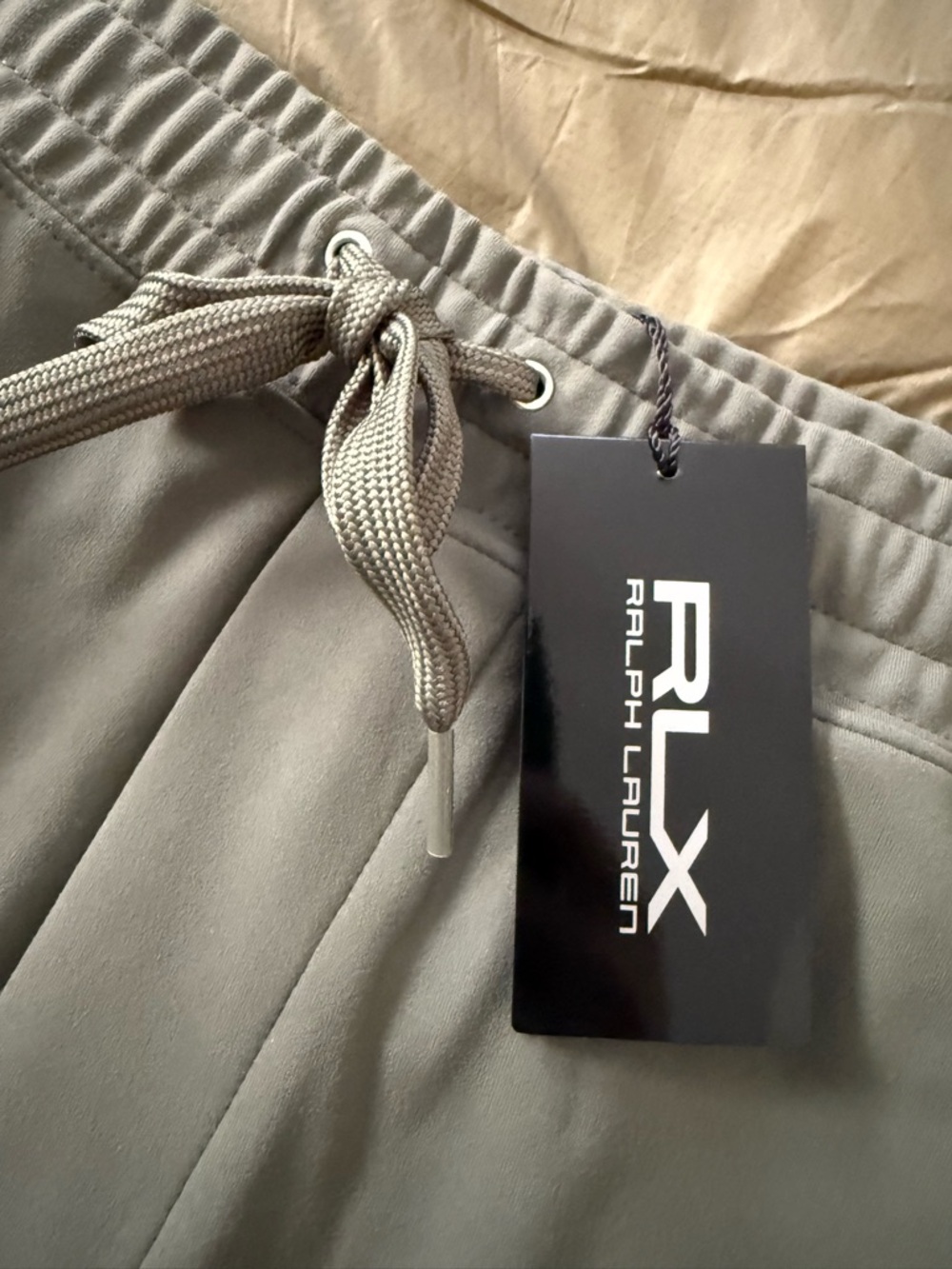 RLX Ralph Lauren Olive Green Drawstring Joggers